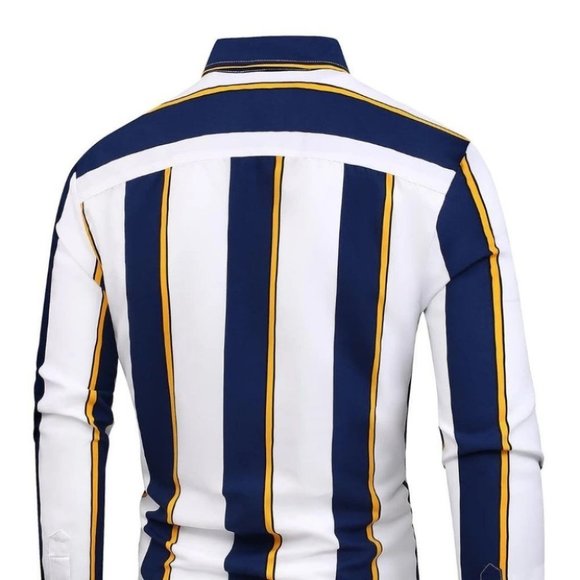 White Mens Button Up Shirt - Picture 3 of 6